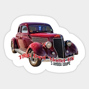 1936 Ford Deluxe Model 68 5 Window Coupe Sticker